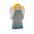 Ostheimer Engel Blau – Handgefertigte Holzfigur für Kinder-Ostheimer-Zwergenladen