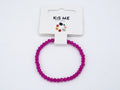 KISME Armband Glas mit Süßwasserperle Fuchsia