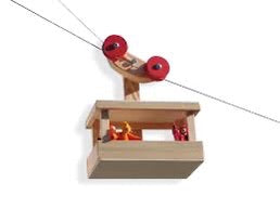 Kraul Große Seilbahn – Holzspielzeug Bausatz mit 20m Seilen