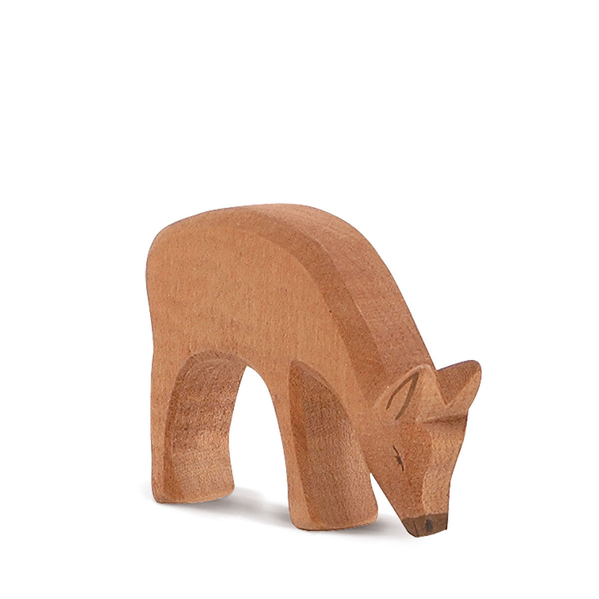 Ostheimer Hirschkuh fressend – Holzfigur
