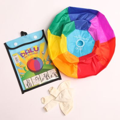 Pocketball Balu Regenbogen S (24cm) – inkl. 3 Luftballons