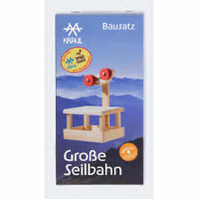 Kraul Große Seilbahn – Holzspielzeug Bausatz mit 20m Seilen