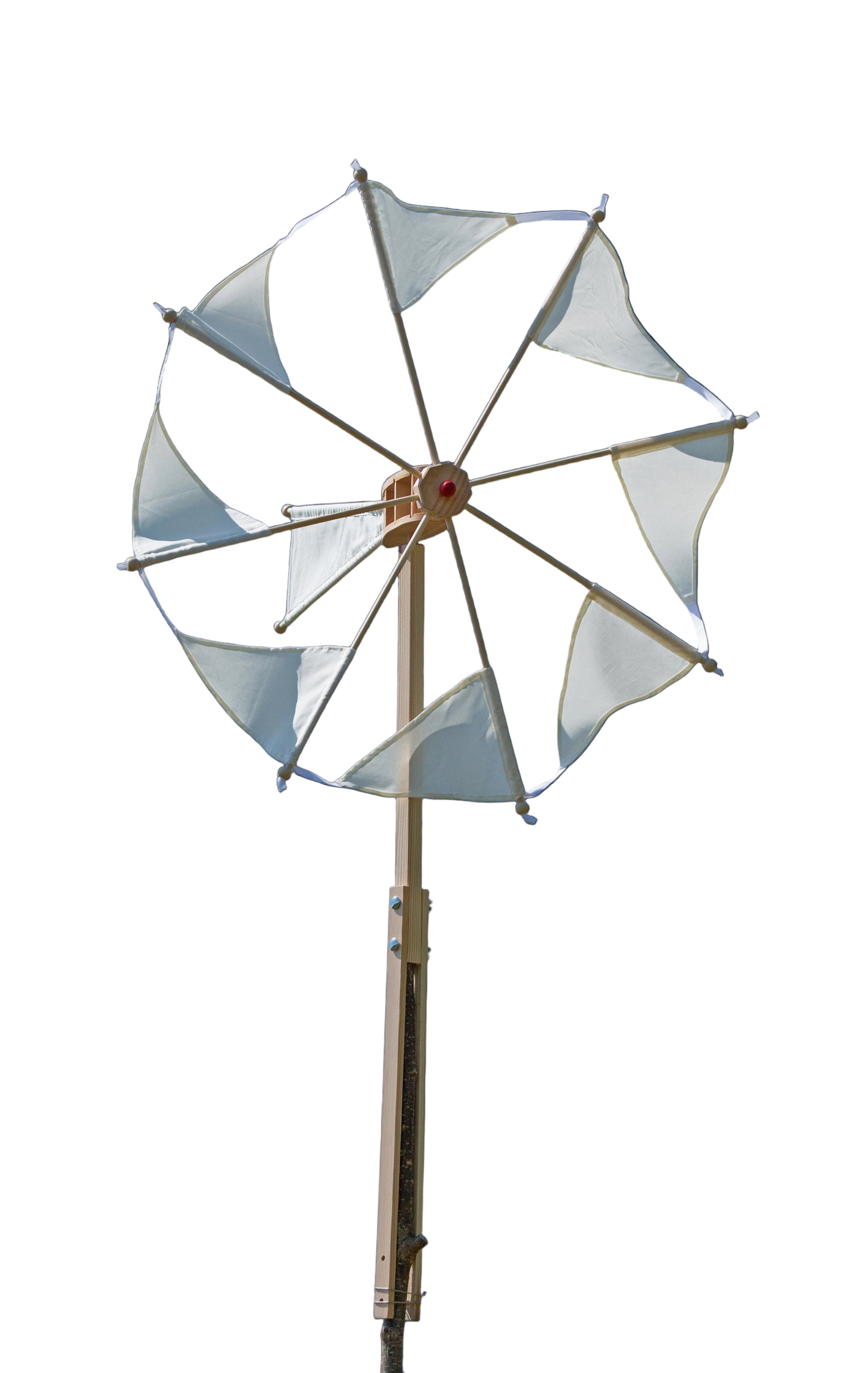 Wirbelwind Bausatz mit naturfarbenen Segeln von Kraul