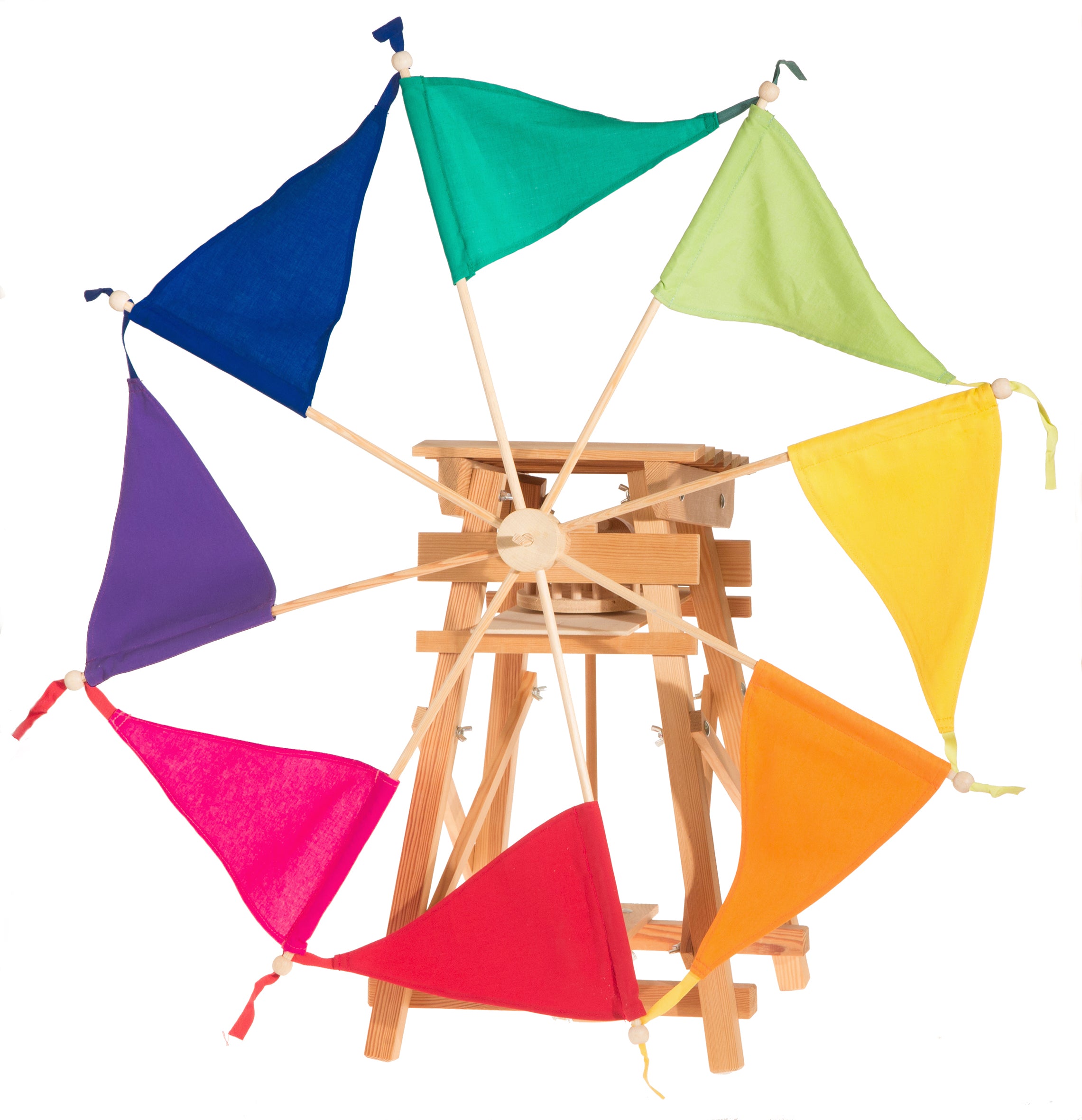 Kraul Segelwindmühle Bausatz bunt – Holz Windkraftspielzeug
