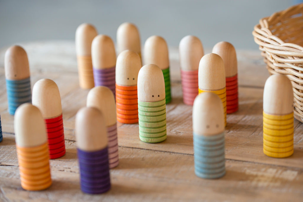 Grapat Brots – 18 bunte Holzfiguren für kreatives Spielen