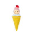 Nanchen Eiswaffel Rassel – Bio Baby Greifling aus Baumwolle