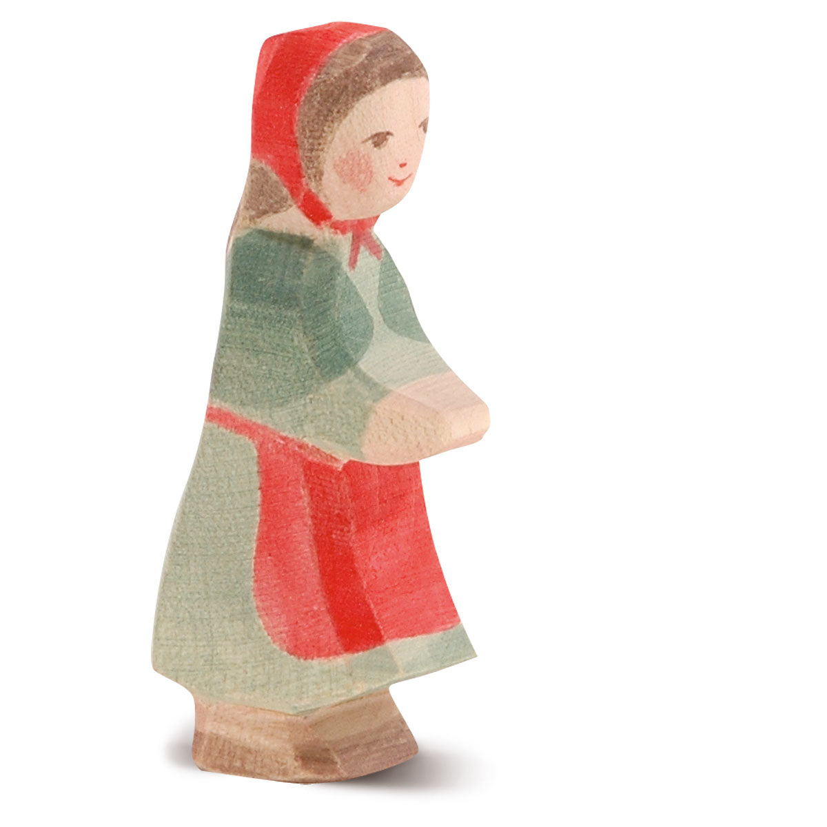 Ostheimer Rotkäppchen Märchenfigur – Handgefertigtes Holzspielzeug-Ostheimer-Zwergenladen