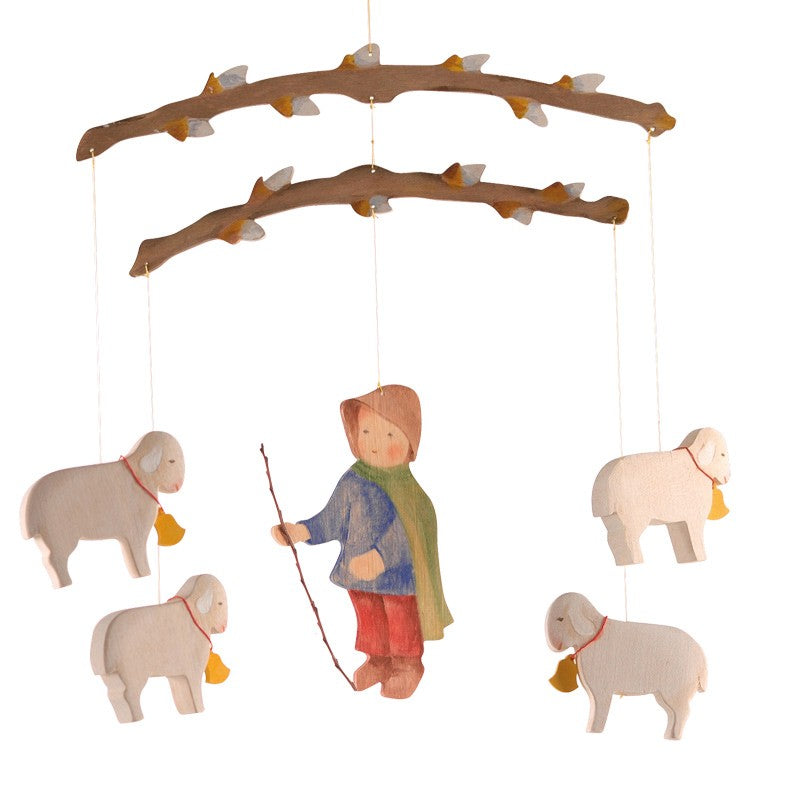 Ostheimer Mobile Schäfer II – Handgefertigtes Holz-Mobile-Ostheimer-Zwergenladen