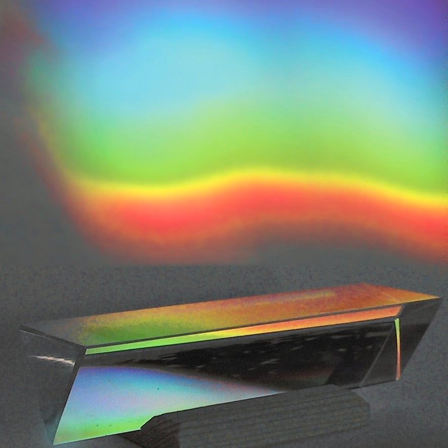 Großes Sonnenprisma „Ein Stück Regenbogen“ Glas Kraul