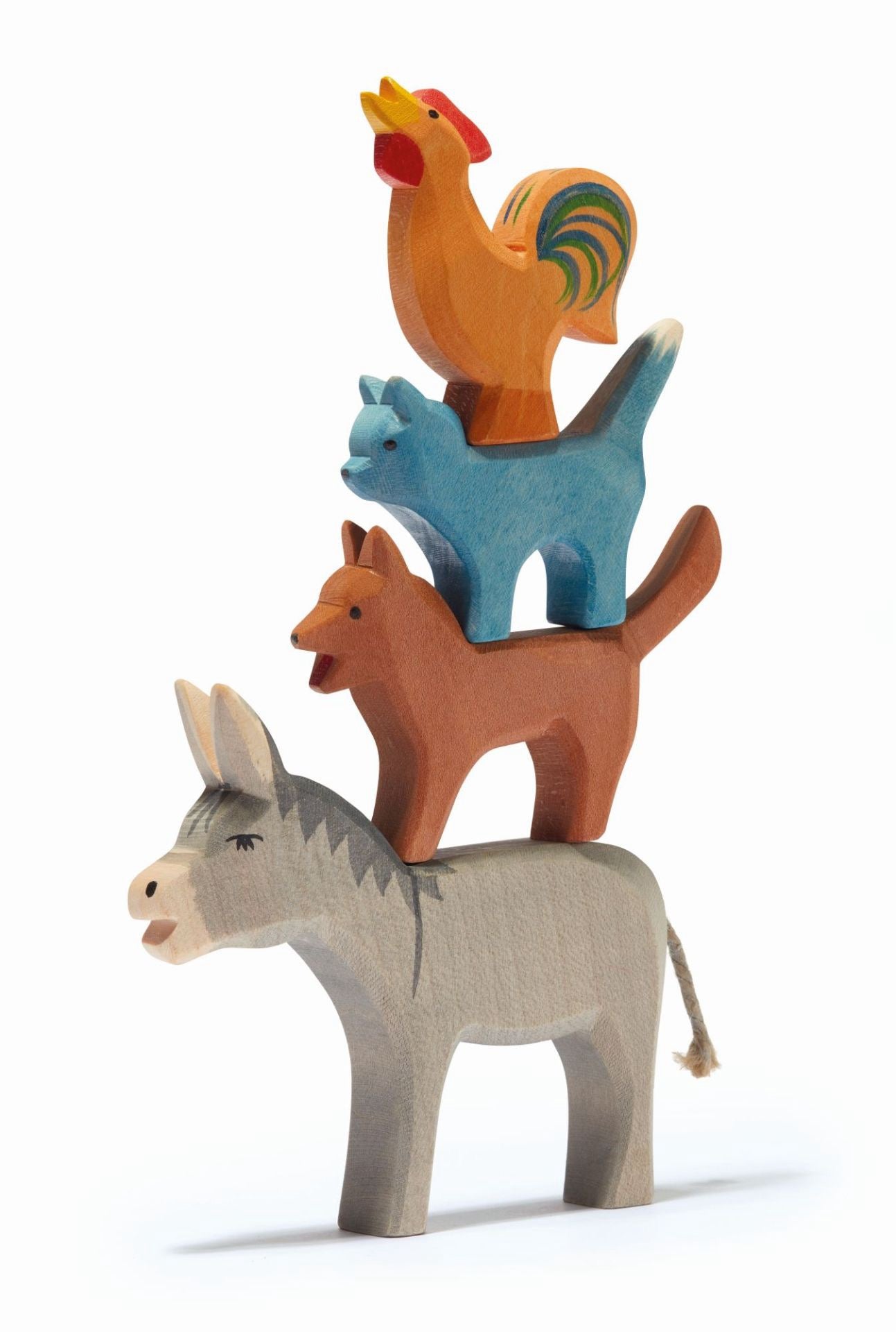 Ostheimer Bremer Stadtmusikanten 4-tlg Holzfiguren Set