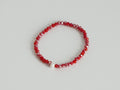 KISME Armband Süßwasserperle rot marmoriert