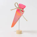 Grimms Steckfigur Schultüte Neonpink – Bunte Einschulungsdeko