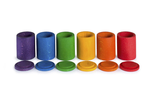 Grapat 6 Farben Dose mit Deckel – Nachhaltige Becher & Deckel