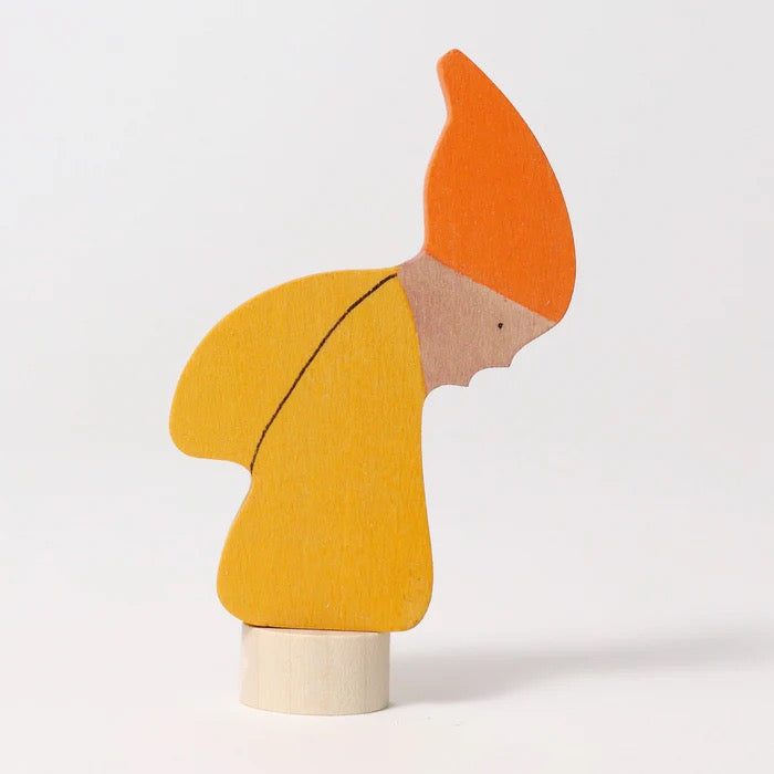 Grimms Steckfigur Herbstzwerg – Handbemalt aus Lindenholz