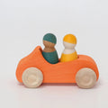 Grimms Großes Cabrio Orange – Holzauto mit 2 Männchen