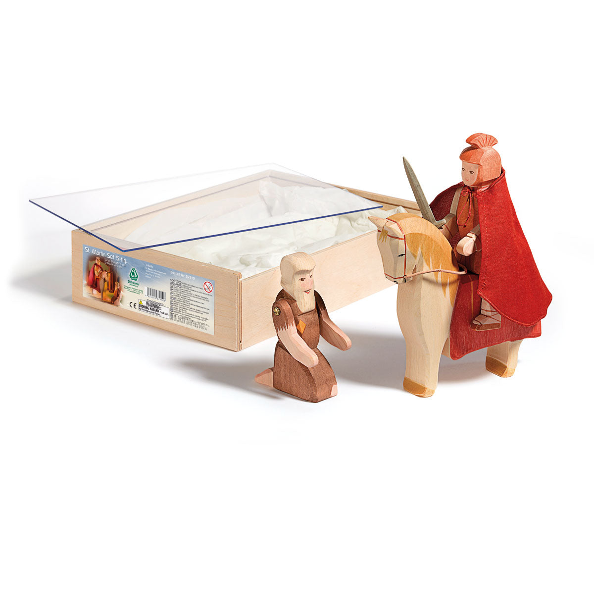 Ostheimer St. Martin Set 5tlg – Handgefertigte Jahreszeiten Krippe-Ostheimer-Zwergenladen