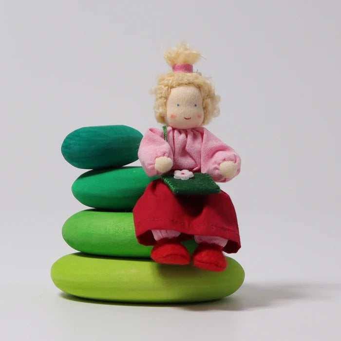 Grimms Biegepüppchen Ida – Handgefertigte Holzpuppe Mädchen