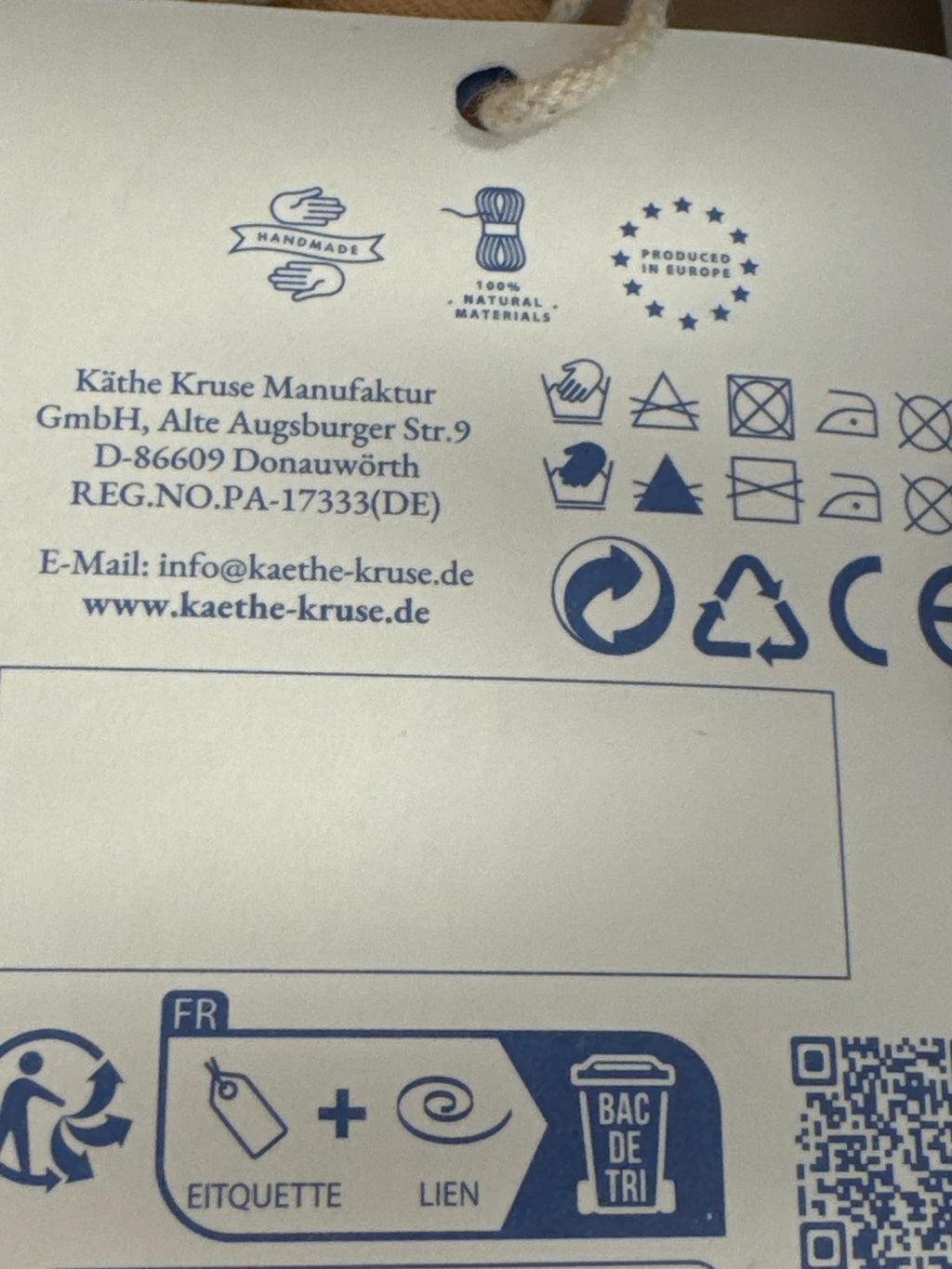 Käthe Kruse Anziehpuppe Glückskind Maite