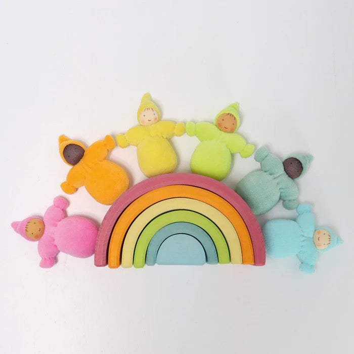 Grimms Pastell Taschenzwerge – Kleine Holzbewohner & Glücksbringer