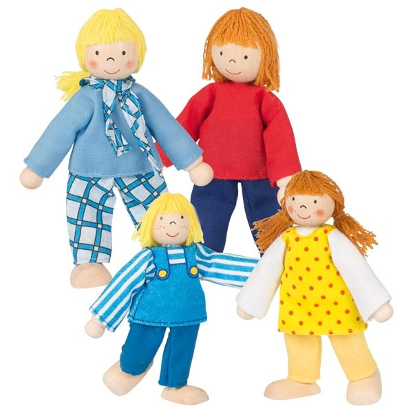 goki Biegepuppen Junge Familie – 4er Set