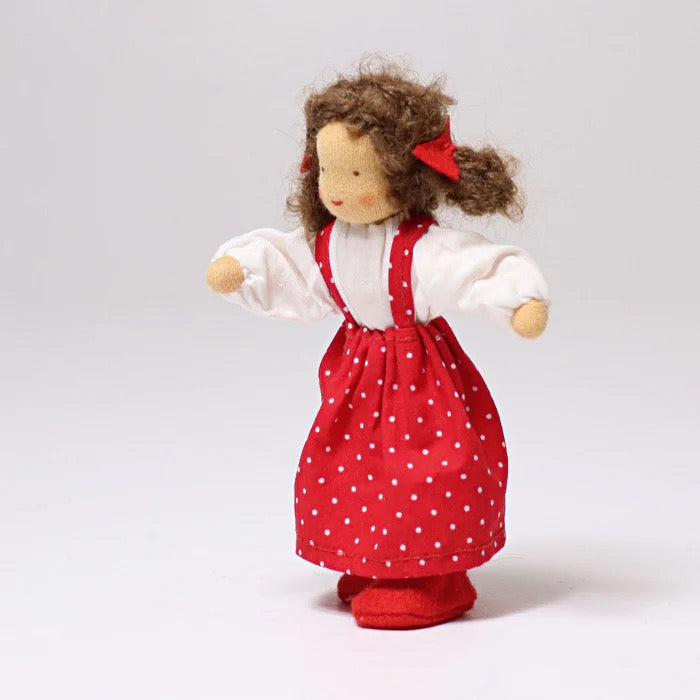 Grimms Biegepüppchen Lena – Handgefertigte Kinderpuppe 14 cm