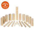 goki Wikingerspiel Kubb, klein, im Baumwollbeutel