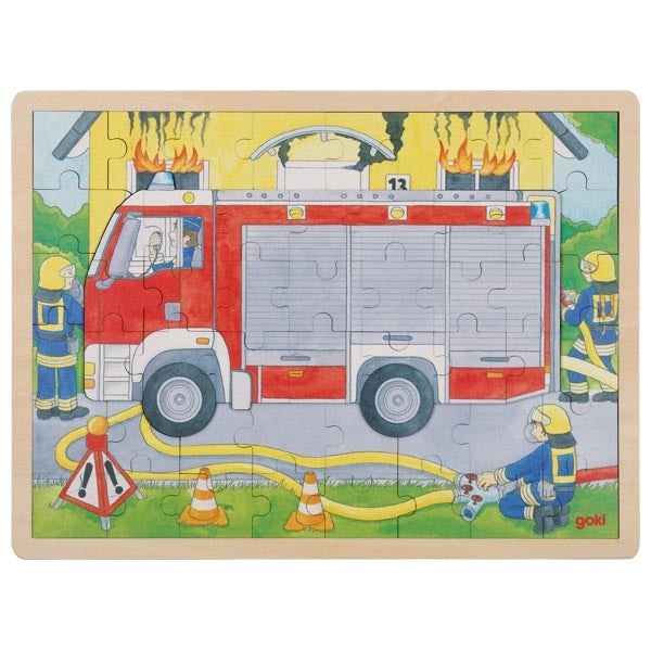 goki Schichtenpuzzle Feuerwehreinsatz