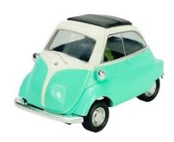 GOKI BMW Isetta Metallauto 1:24-27, 8,7 cm mit Rückzugmotor