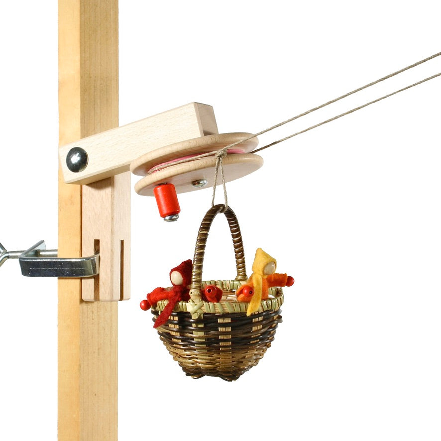 Kraul Körbchen Seilbahn Grundkasten mit 10m Seil & 2 Körbchen