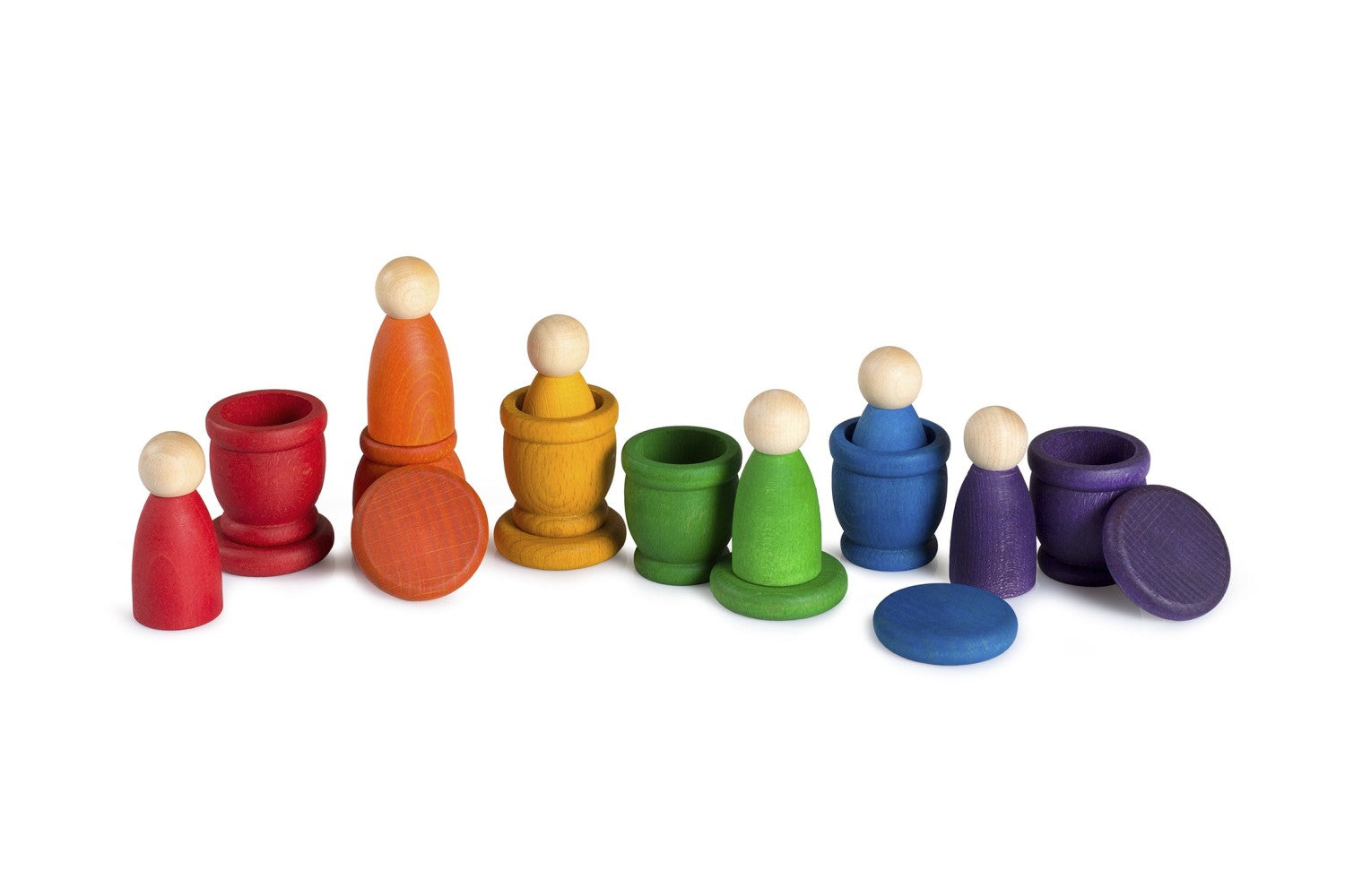 Grapat Zwerge, Becher und Deckel - Freude aus Holz