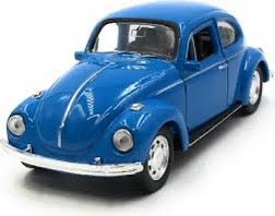 goki Volkswagen Käfer 1967 Modellauto 13 cm mit Rückzugmotor