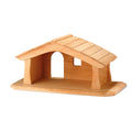 Ostheimer Stall natur mini – Mini-Krippenstall aus Holz-Ostheimer-Zwergenladen
