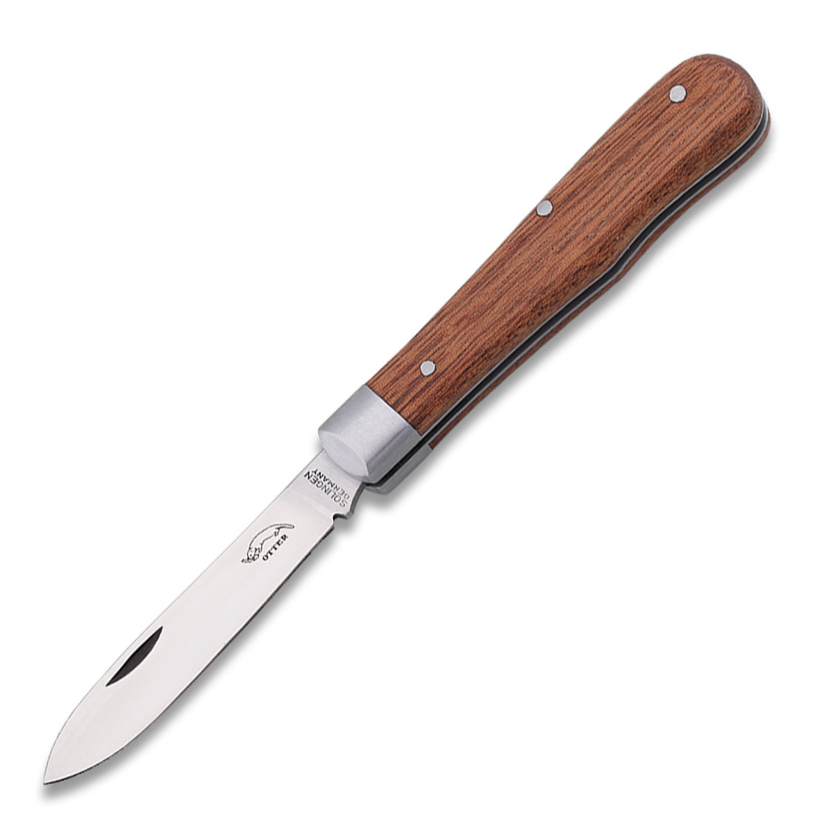 OTTER Taschenmesser Klassik klein, Sapeli, Holzgriff, 8 cm