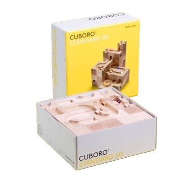 Cuboro STANDARD 50 – Großes Holz-Kugelbahn Starter Set