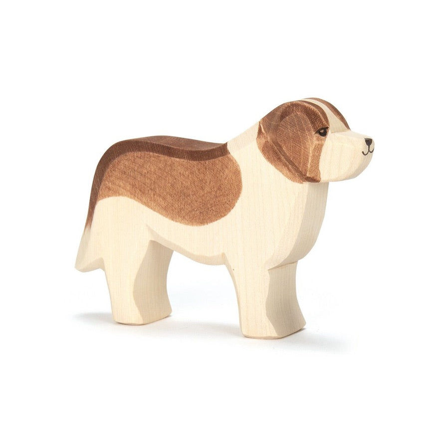 Ostheimer Bernhardiner Holzfigur – Handgefertigter Hund 8cm