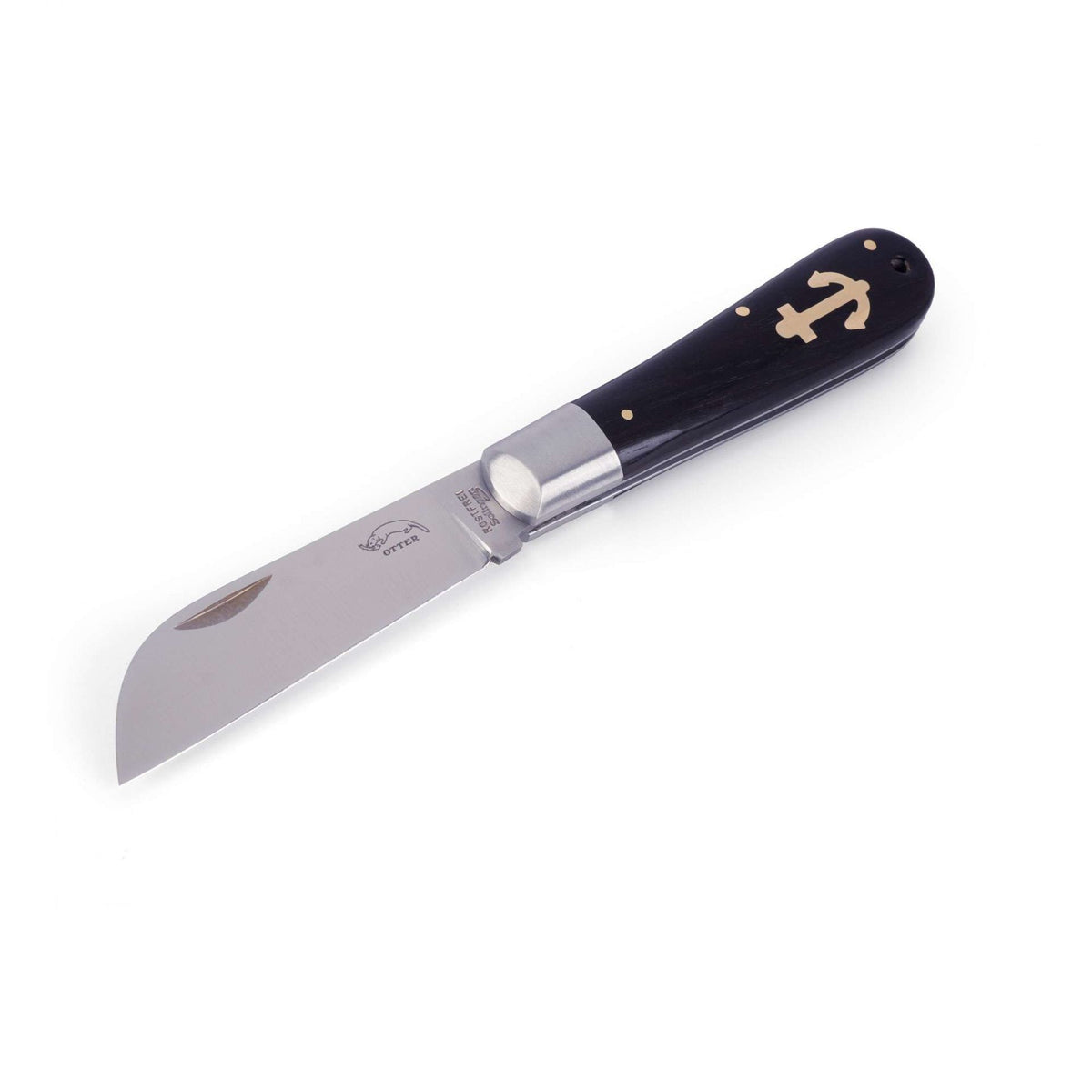 OTTER Großes Anker-Taschenmesser Sapeli-Holz 8,5 cm
