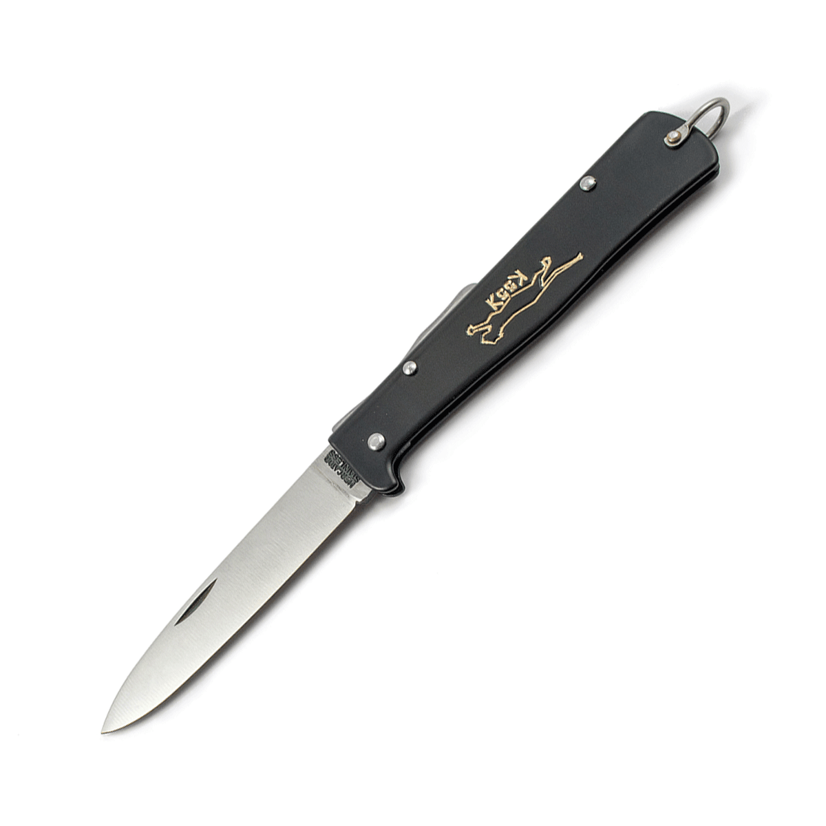 OTTER Mercator-Taschenmesser K55K mit Ring, schwarz
