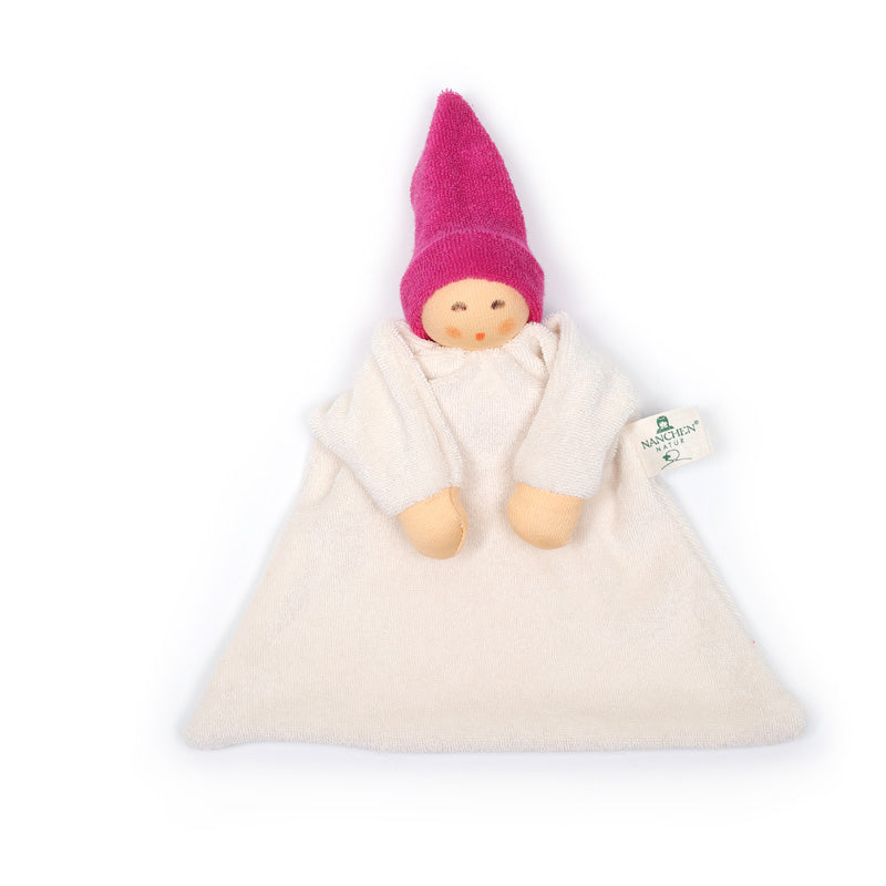 Nanchen Nuckel Beere – Bio Schmusetuch & Baby Kuschelpuppe
