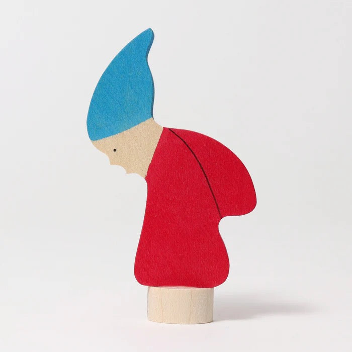 Grimms Steckfigur Sommerzwerg – Handbemalter Holz-Zwerg
