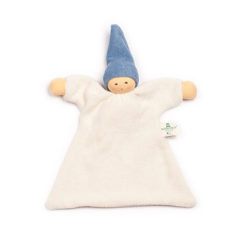 Nanchen Nuckel dunkelblau – Bio Schmusetuch & Baby Kuschelpuppe