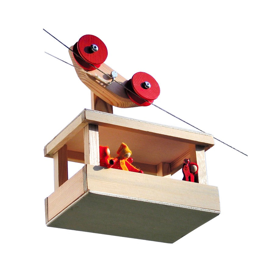 Große Seilbahn Wagen mit 2x20m Seilen – Kraul Bausatz