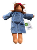 Nanchen Natur Gartenkind Lene – Bio-Baumwolle Anziehpuppe 35 cm