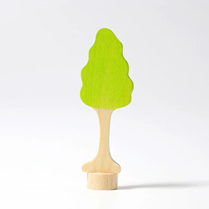Grimms Steckfigur Birke – Handbemalter Holzbaum für Deko