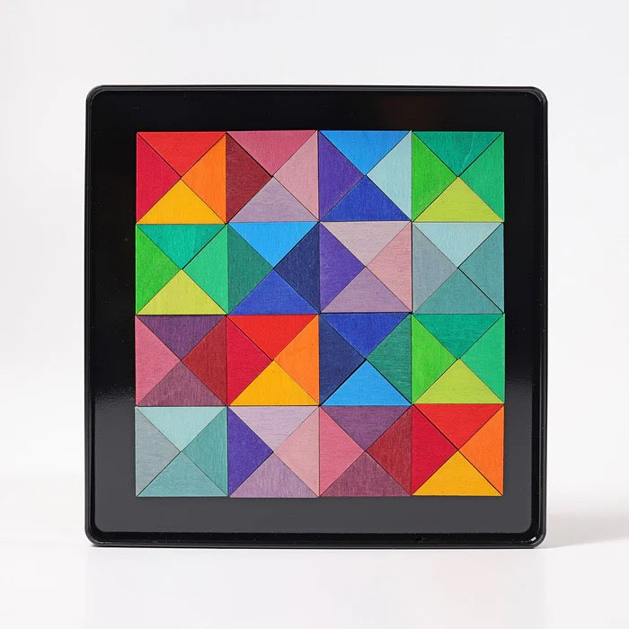 Grimms Magnetspiel Dreiecke – Kreatives Holzspielzeug 36 Teile