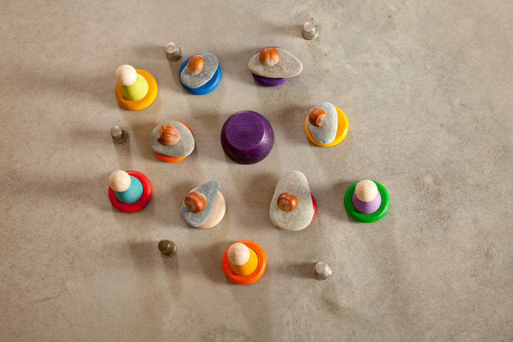 15-105 - Grapat Bowls & Balls – Bunte Schalen & Kugeln Holzspielzeug