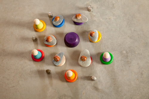 15-105 - Grapat Bowls & Balls – Bunte Schalen & Kugeln Holzspielzeug
