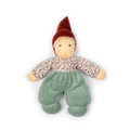 Nanchen Waldkind Puppe salbei-braun – Bio Kuschelpuppe 26 cm