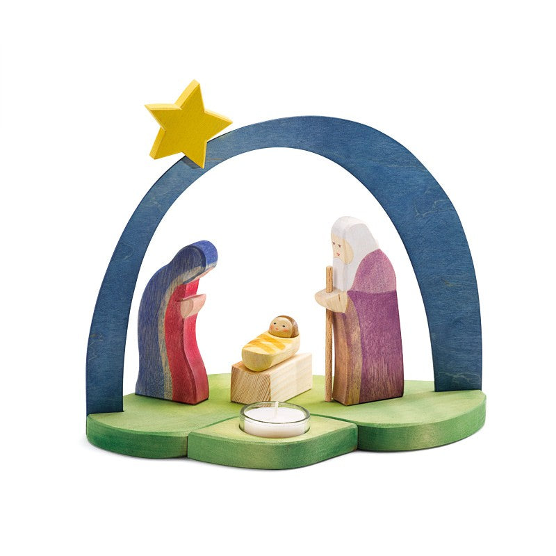 Ostheimer Leuchtende Krippe – Kinderfreundliche Weihnachtsdeko-Ostheimer-Zwergenladen