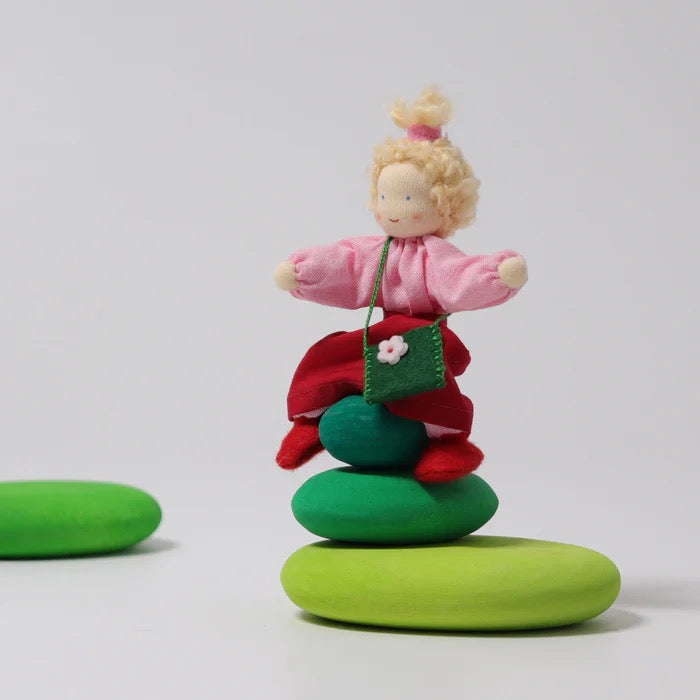 Grimms Biegepüppchen Ida – Handgefertigte Holzpuppe Mädchen