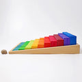 Grimms Große Stufenzählstäbe 4x4 cm – 100-teiliges Holzspielzeug